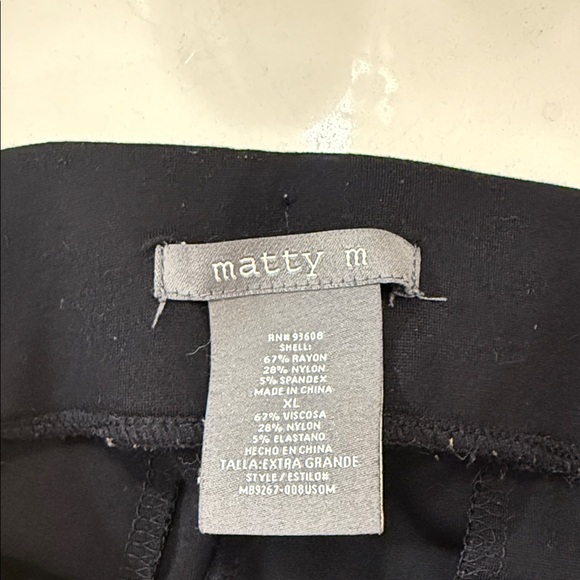 Matty M Pull On Office Pants SZ XL - Picture 3 of 6